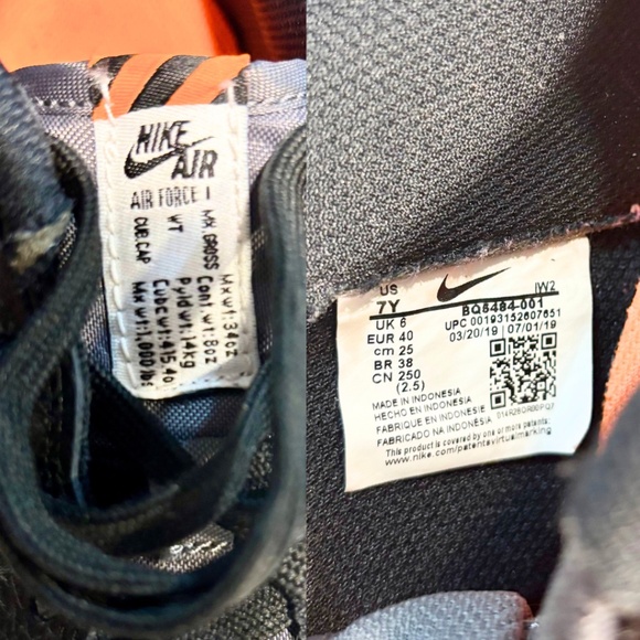 Nike Air Force 1 Low “Under Construction” Size 7Y, 7M, 8.5W - Picture 12 of 12